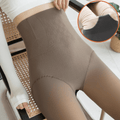 CurvyPower | Be You ! Coffee / Half Foot / Thin Women Fleece Lined Waist Shaper Thermal Translucent Tights
