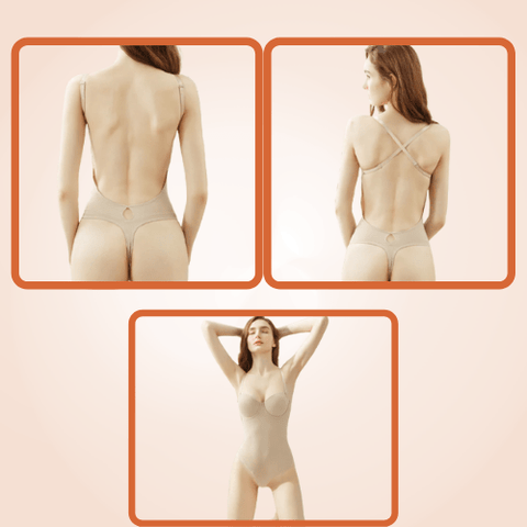 CurvyPower | Be You ! Invisible Backless Slimming Thong Full Bodysuit