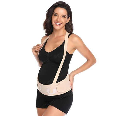 CurvyPower | UK Maternity Belts & Support Bands Pregnancy Belly Maternity Support Belt For Women With Shoulders Straps Back Waist Band Lumbar Brace Shapewear