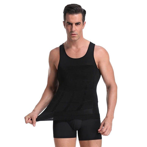 CurvyPower | Be You ! Men Seamless Slimming Abs Compression Body Shaper Corset Vest