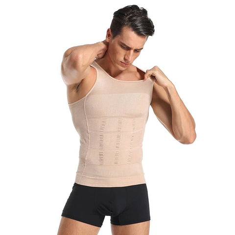 CurvyPower | Be You ! Men Seamless Slimming Abs Compression Body Shaper Corset Vest