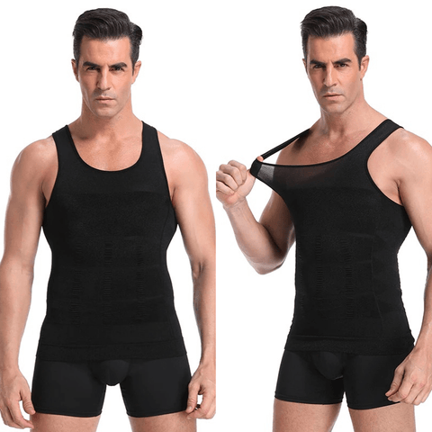 CurvyPower | Be You ! Men Seamless Slimming Abs Compression Body Shaper Corset Vest