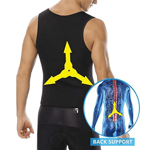 CurvyPower | Be You ! Men Seamless Slimming Compression Body Shaper Corset Sauna Suit