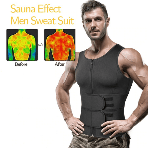 CurvyPower | Be You ! Men Slimming Compression Body Shaper Waist Trainer With Abdominal Belts
