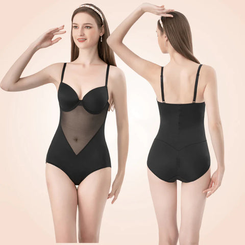 CurvyPower | Be You ! One-Piece Mesh Suspender Underwear
