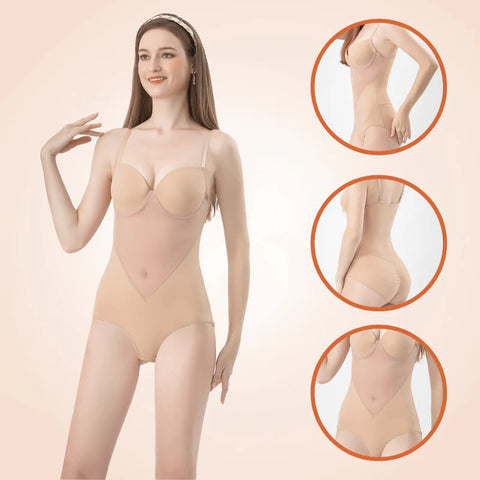 CurvyPower | Be You ! One-Piece Mesh Suspender Underwear