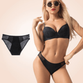 CurvyPower | Be You ! Panty Black High Waisted Fast Absorbent Underwear For Ladies