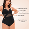 CurvyPower | Be You ! Plus Contrast Mesh Underwire One Piece Swimsuit