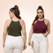 CurvyPower | Be You ! Plus Size Sleeveless Halter Shapewear Bodysuit