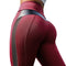 CurvyPower | Be You ! Red / S Butt Lifting High waist Fitness Gym Leggings With Mesh And PU Leather Patchwork