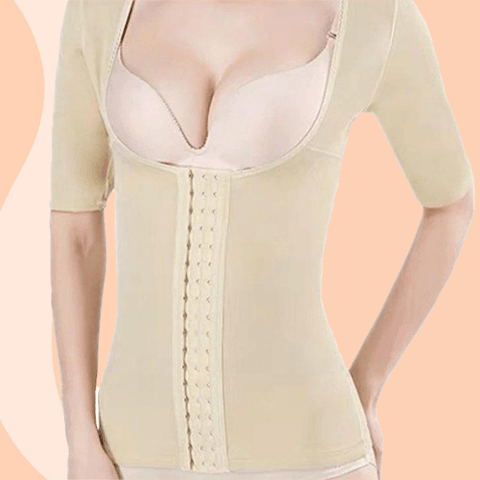CurvyPower | Be You ! S / Nude Arm Shaper Tummy Control Waist Trainer Postpartum Recovery Shapewear