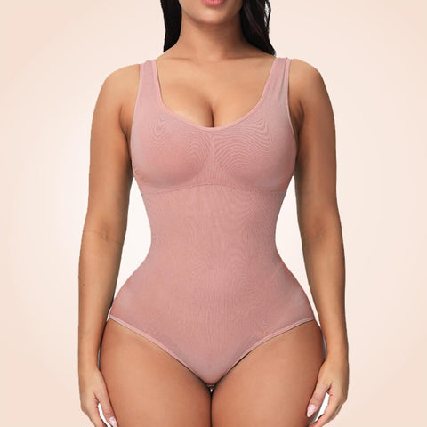 CurvyPower | Be You ! S / Wild Rose Seamless Faja Sculpting One Piece Bodyshaper