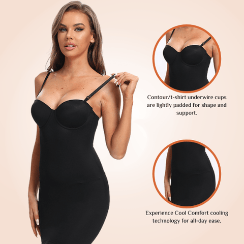 CurvyPower | Be You ! Sculpting Under Slip Bridal Shapewear Dress