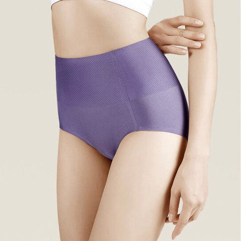 CurvyPower | UK Seamless High Waist Underwear Solid Color Abdomen Hips Fat Burning Body Sculpting