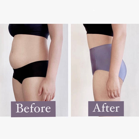 CurvyPower | UK Seamless High Waist Underwear Solid Color Abdomen Hips Fat Burning Body Sculpting