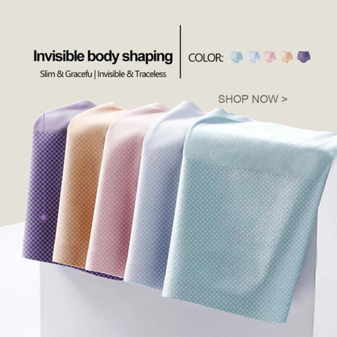 CurvyPower | UK Seamless High Waist Underwear Solid Color Abdomen Hips Fat Burning Body Sculpting