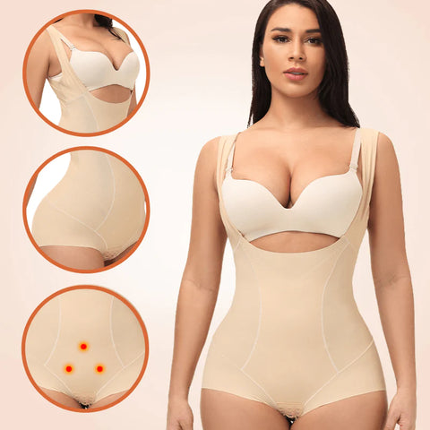 CurvyPower | Be You ! Seamless One-Piece Shapewear Shorts For Women