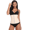 CurvyPower | Be You ! Shapewear Beige / S Zip & Hooks Waist Trainer 6 Steel Boned Corset Belt