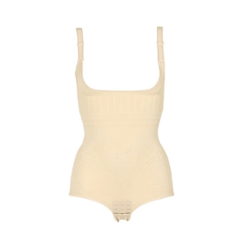 CurvyPower | Be You ! Shapewear Beige / XS Women Postnatal Bodysuit Brief Shapewear