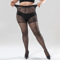 CurvyPower | Be You ! Shapewear Black Sexy Pantyhose Seamless Tights Plus Size Super Elastic