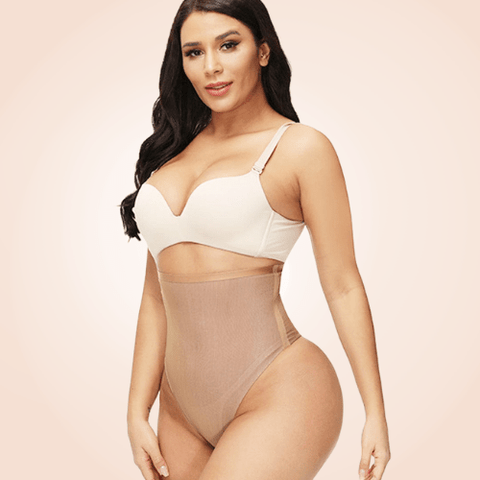 CurvyPower | Be You ! Shapewear High-Waisted Stretch Underwear Thong Shaper