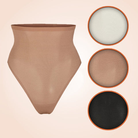 CurvyPower | Be You ! Shapewear High-Waisted Stretch Underwear Thong Shaper