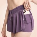 CurvyPower | Be You ! Shapewear Purple / S High Waist Seamless Comfy Sports Shorts