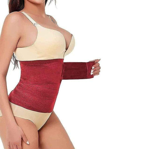 CurvyPower | Be You ! Shapewear Red Snatch Me Up Bandage Wrap Waist Support