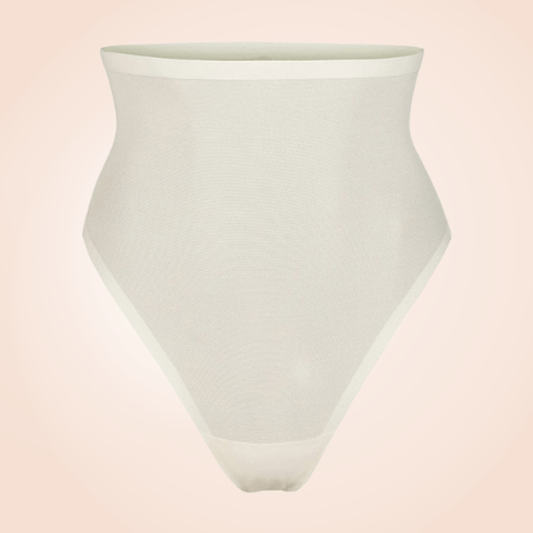 CurvyPower | Be You ! Shapewear S / White High-Waisted Stretch Underwear Thong Shaper