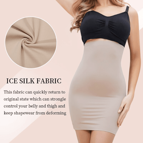 CurvyPower | Be You ! Shapewear Seamless High Waist Long Shaper Skirt Slip