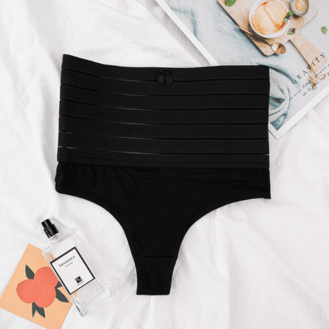 CurvyPower | Be You ! Shapewear Women High Waist Shaping Thong With Waist Bands