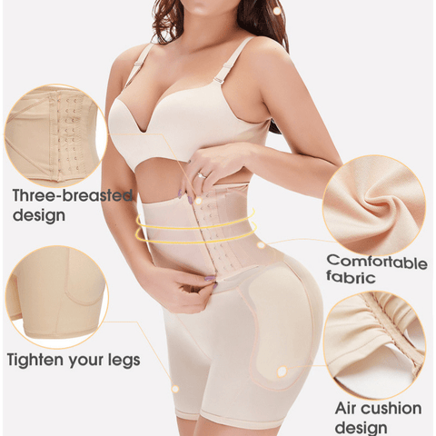 CurvyPower | Be You ! Side Hooks Waist Trainer Hips & Butt Enhancing Shaper short