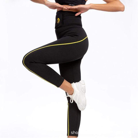 CurvyPower | Be You ! Sports Black High Waisted Gym Sweat Legging For Women