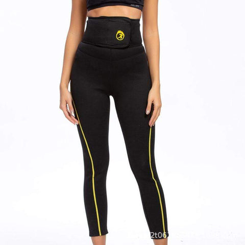 CurvyPower | Be You ! Sports Black High Waisted Gym Sweat Legging For Women