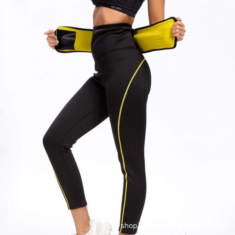 CurvyPower | Be You ! Sports Black High Waisted Gym Sweat Legging For Women