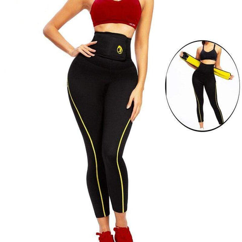 CurvyPower | Be You ! Sports Black High Waisted Gym Sweat Legging For Women