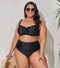 CurvyPower | UK Swimwear Black / L Women's Plus Size Bikini Two Piece Swimsuit