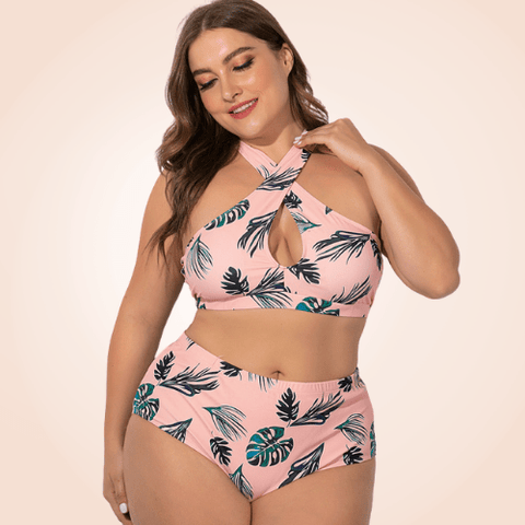 CurvyPower | Be You ! Swimwear Fat Women's Cross Beach Swimwear Bikini