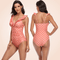 CurvyPower | Be You ! Swimwear Retro Front Criss-cross Ruffle One Piece Swimsuit