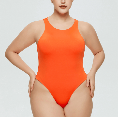 CurvyPower | UK thong bodysuit Women's Round Neck Tank Sleeveless thong Shapewear Bodysuit