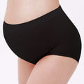 CurvyPower | UK Underwear One Size / Black Women's Highwaist Maternity Support Belly Underpants