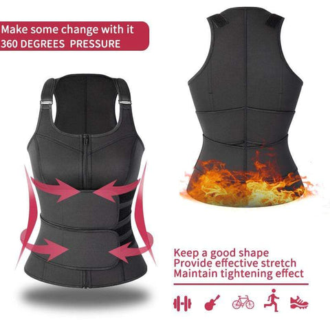 CurvyPower | Be You ! Waist Trainer Shaper Slimming Sauna Sweat Cincher