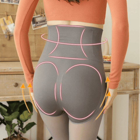 CurvyPower | Be You ! Women Fleece Lined Waist Shaper Thermal Translucent Tights