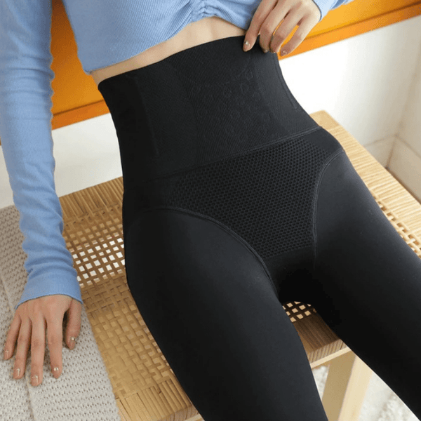 Collants Chauds Femmes Hiver - Polaire Thermique, Taille Haute, Effet Galbant - Deux Tailles S-M / L-XL