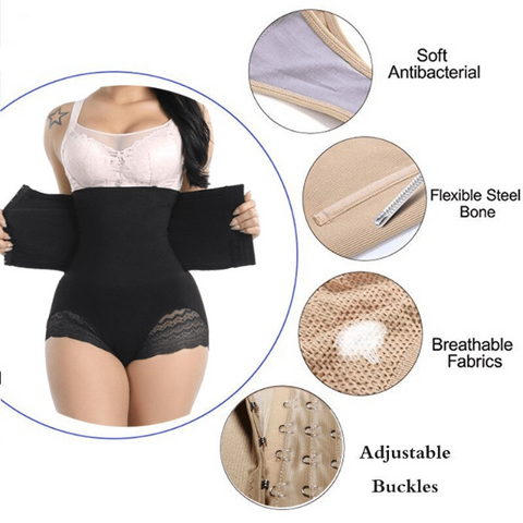 CurvyPower | Be You ! Women Postpartum High Waist Lace Thighs Shaper Tummy Control Pantypostpartum faja, best postpartum waist trainer, postpartum body shaper, best postpartum girdle, best postpartum shapewear, post pregnancy shapewear, c section belly band, tummy tucker with hooks, body shaper with hooks and zipper, tummy control underwear, extreme tummy control shapewear, best shapewear for lower belly pooch, best tummy control shapewear, tummy control panties,