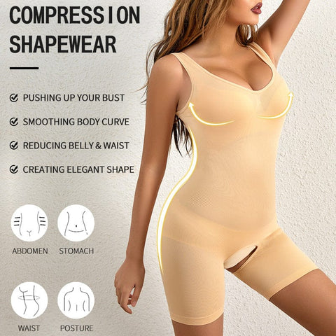 CurvyPower | UK Women's Abdomen and Waist Shapewear Pospartum Bodysuit Corset
