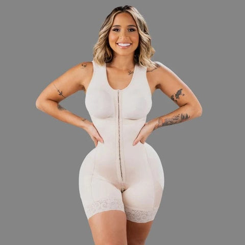 CurvyPower | UK Women's Compression Full Body Faja with Built in Bra Shapewear
