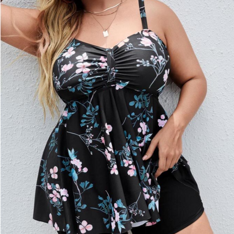 CurvyPower | Be You ! Women's Plus Size Tankini Swimwear Top women's swimwear,  tankini,  plus size swimwear,  womens swimwear,  tankini with shorts,  tankini sets,  tankini swimsuit,  plus size swimming costumes,  tankini tops,