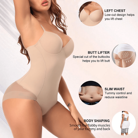 CurvyPower | Be You ! Women Shapewear Bodysuits Waist Trainer Vest Slim Full Body Shaper Built-In Brabody shaper with built in bra, built in bra body shaper, full body shapewear with built in bra, Shape waist trainer with built in bra, body shaper for women, tummy control underwear, tummy tucker for women, body slimmer, tummy shaper,